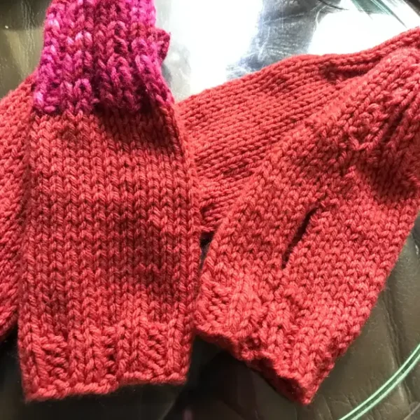 Hand Knitted Fingerless Gloves (4 Colors) - Image 11