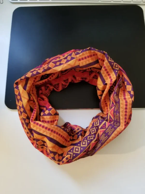 Ethnic Print Loc & Braid - Multi Tube Scarf (3 Colors) - Image 9