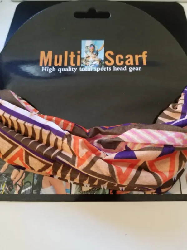 Ethnic Print Loc & Braid - Multi Tube Scarf (3 Colors) - Image 4