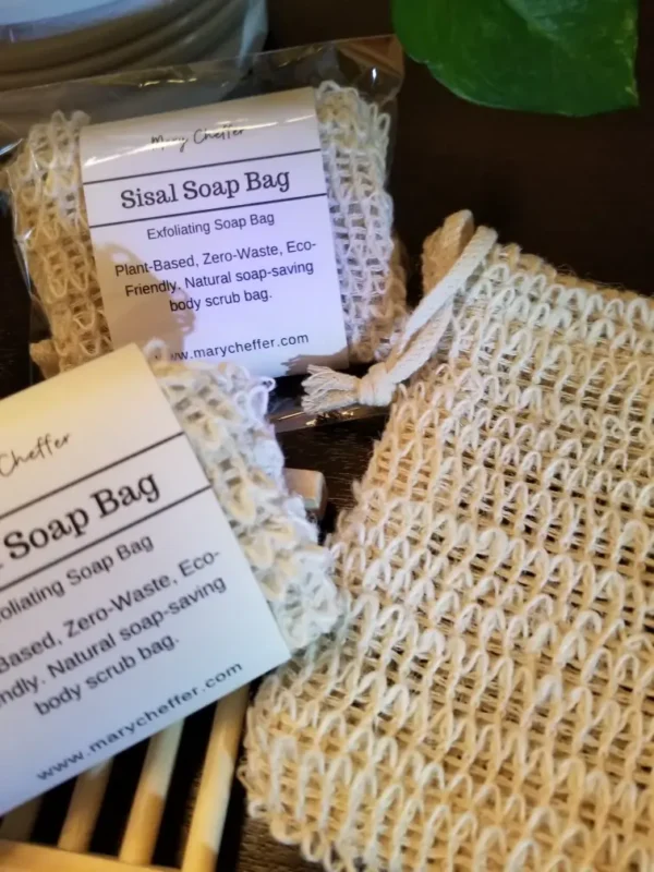 Exfoliating Natural Sisal Soap Bag - Image 2