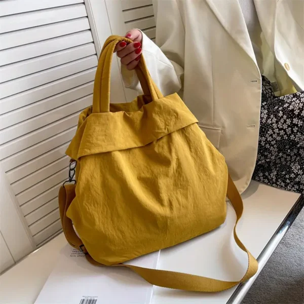 Double Strap Slouch Carryall Bucket Bag - Image 2