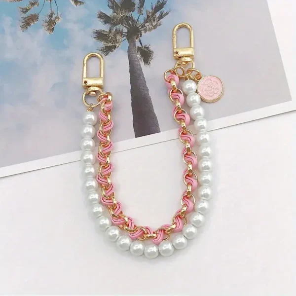 Pearl Braided Chain Bag Charm (2 Color) - Image 4