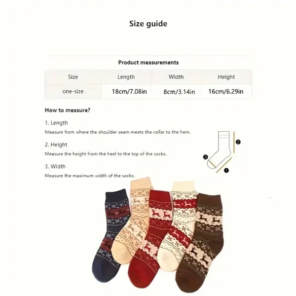 Prancing Deer Crew Socks 5pc Set - Image 6