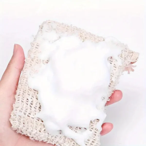 Exfoliating Natural Sisal Soap Bag - Image 4