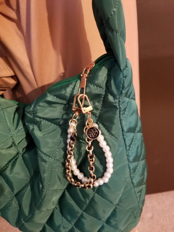 Pearl Braided Chain Bag Charm (2 Color) - Image 6