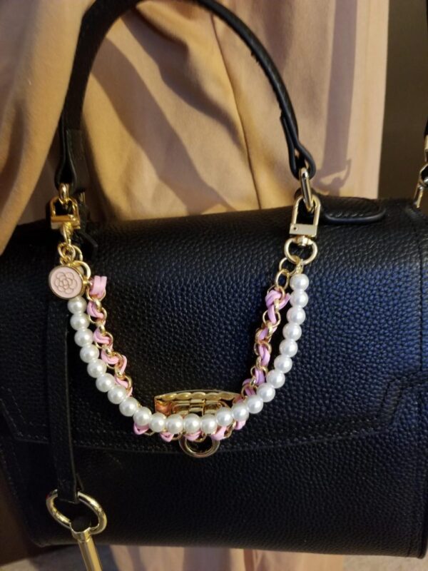 Pearl Braided Chain Bag Charm (2 Color) - Image 5