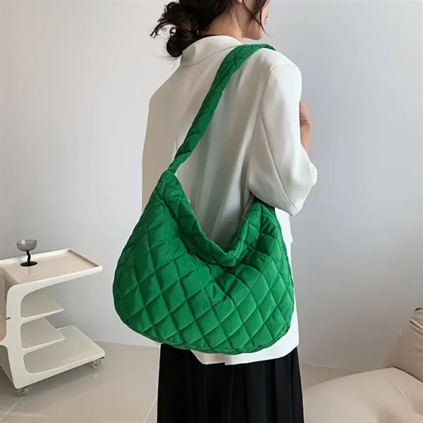 Quilted Puffer Tote Bag - Image 4