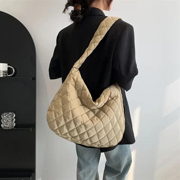 Quilted Puffer Tote Bag