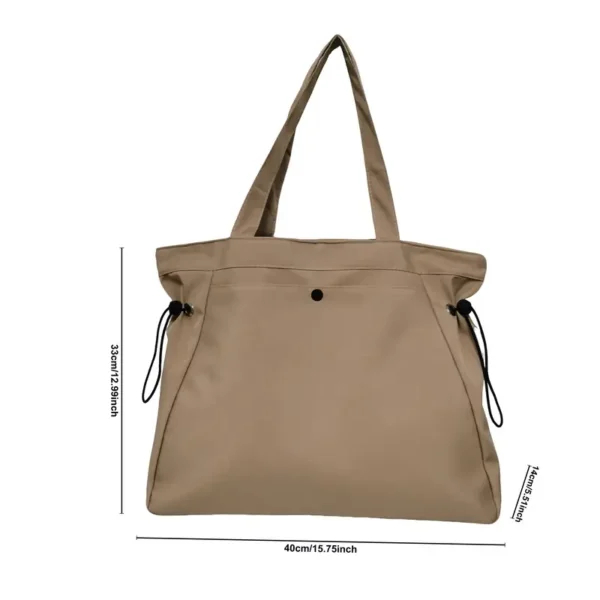 Large Side Cinched Tote Handbag - Image 3