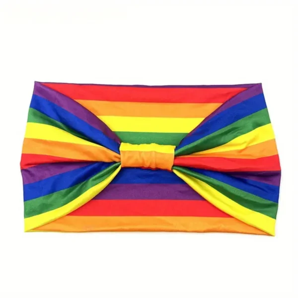 Bright Colorful Print Wide Headband - Image 4