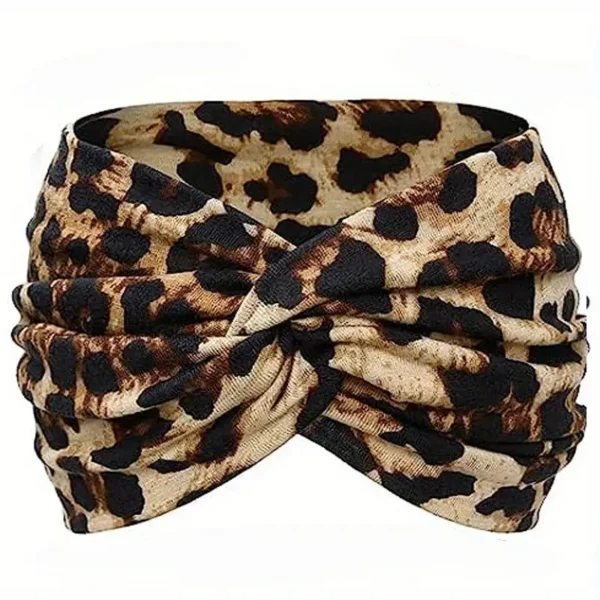 Classic Leopard Print Wide Headband