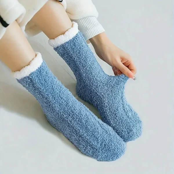 Plush Soft Fleece Mid Calf Socks 7pair Set - Image 4