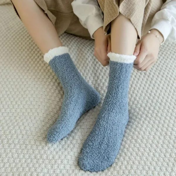 Plush Soft Fleece Mid Calf Socks 7pair Set - Image 7